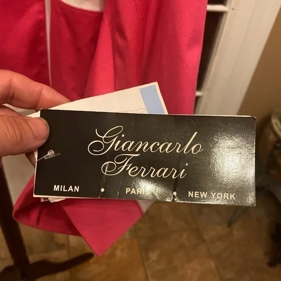 Vintage GIANCARLO FERRARI HOT PINK BLAZER SIZE 12P - Picture 7 of 11